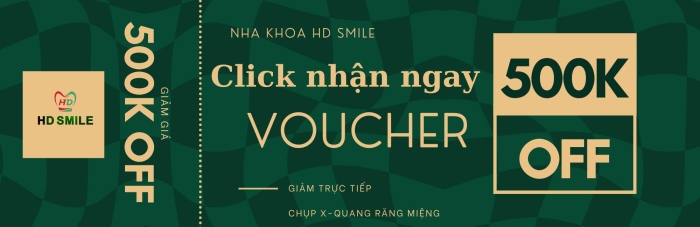 Nhận ngay Voucher 500k khi Chụp X-quang răng miệng tại nha khoa HD SMILE